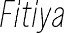 Fitiya Light Italic
