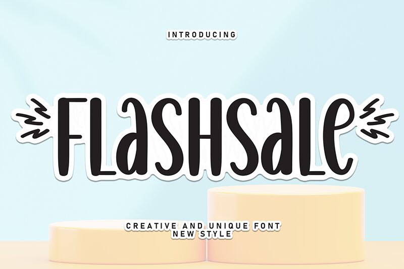 Flashsale Schriftart