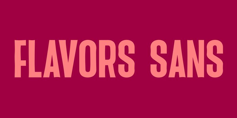 Flavor_sans Schriftart