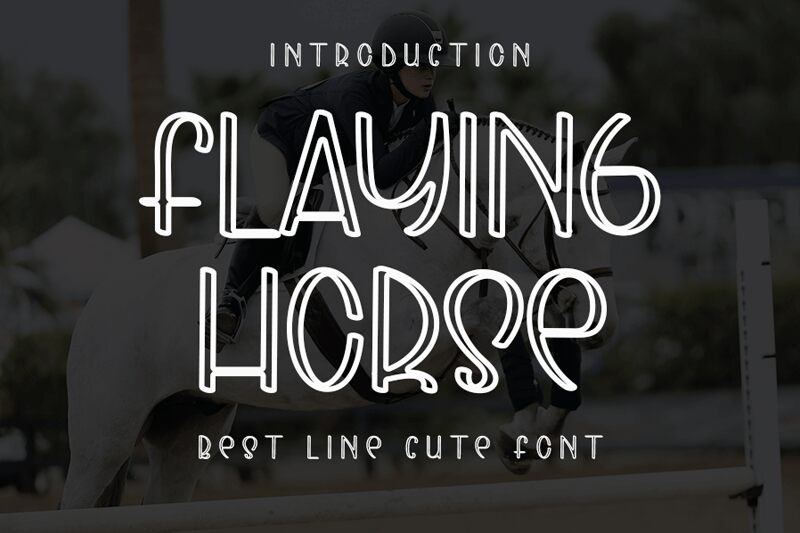 FLAYING HORSE Carattere