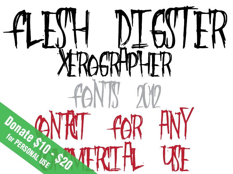 FleshDigster Carattere