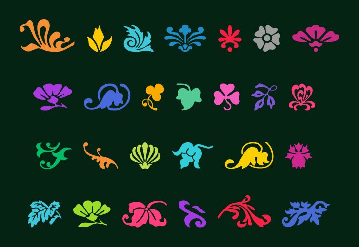 Fleurs Font Czcionka