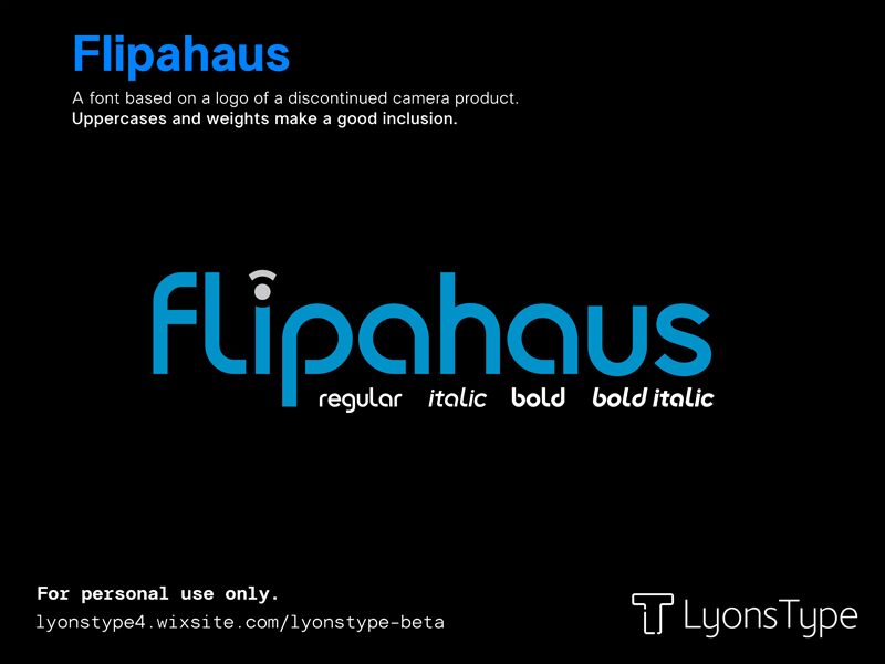 Flipahaus Schriftart