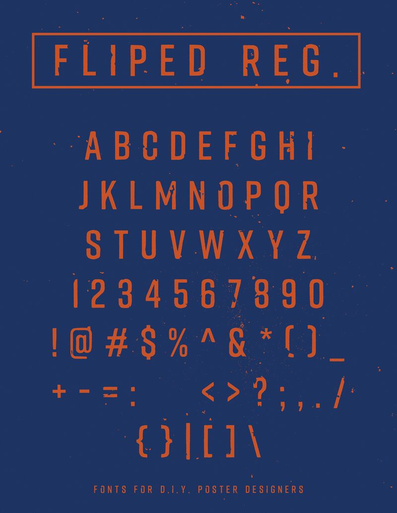 Fliped フォント
