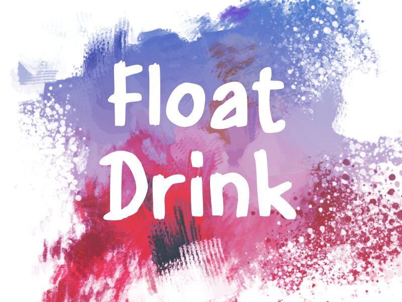 f Float Drink Schriftart