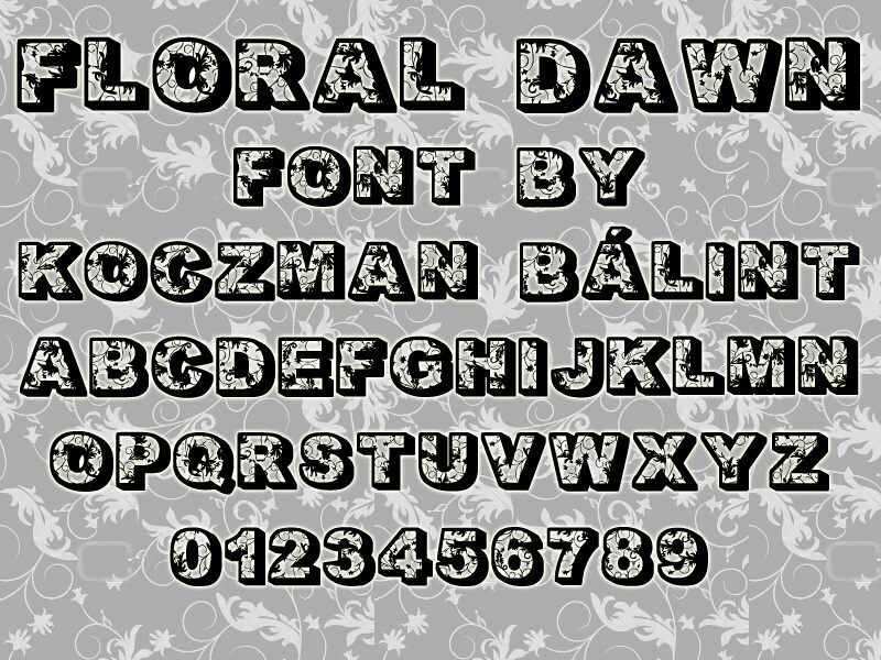 Floral Dawn Шрифт