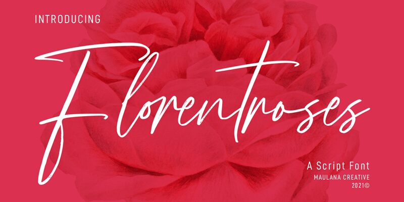 Florentroses Druh písma