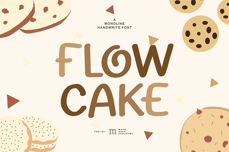 Flowcake Schriftart