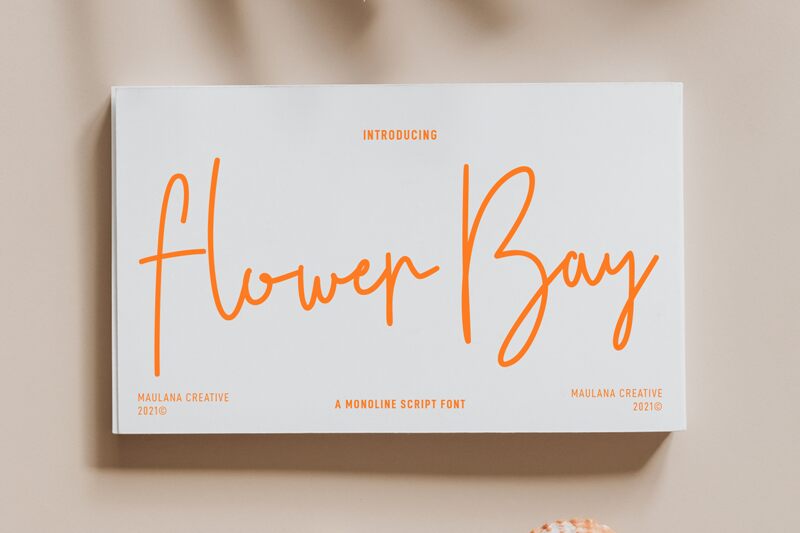 Flower Bay Schriftart
