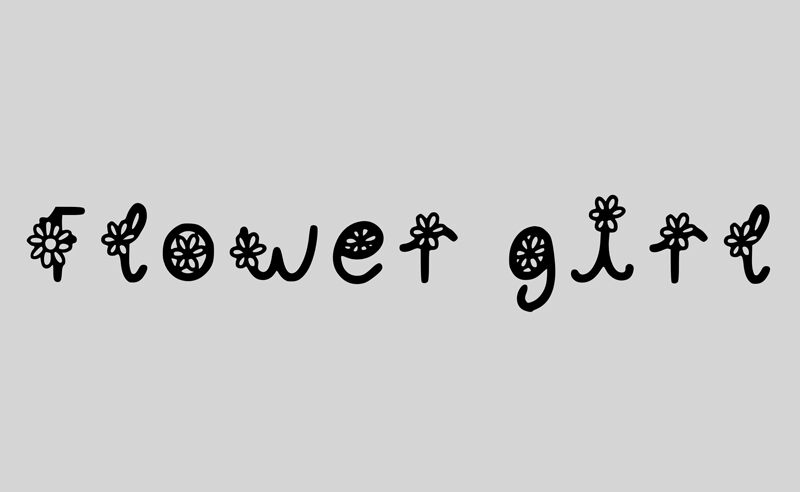 Flower Font Czcionka