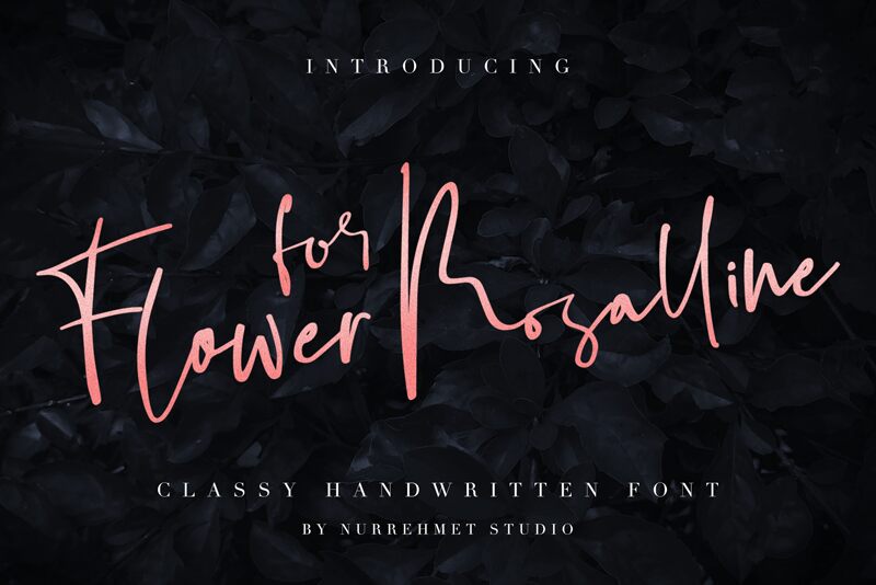 Flower For Rosalline Schriftart