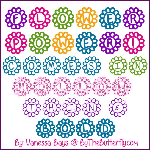 Flower Power Carattere