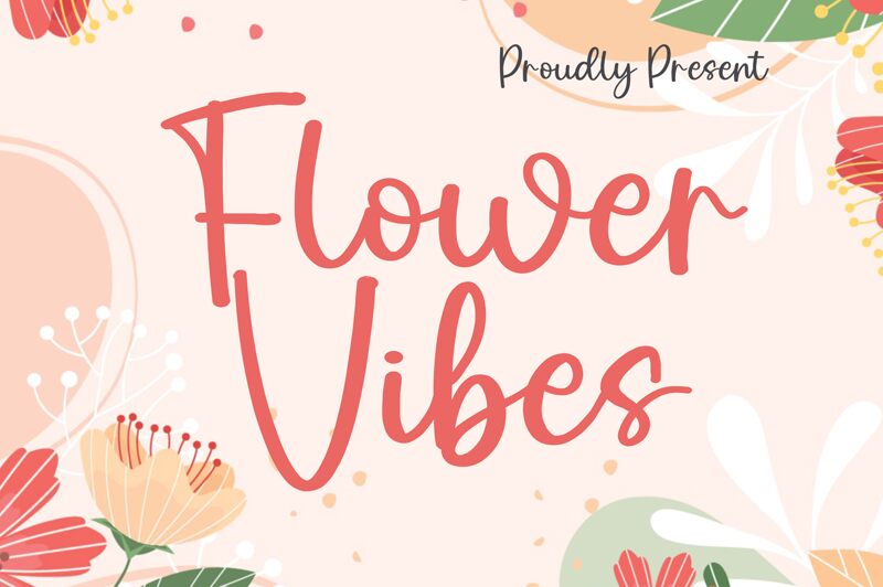 Flower vibes Шрифт