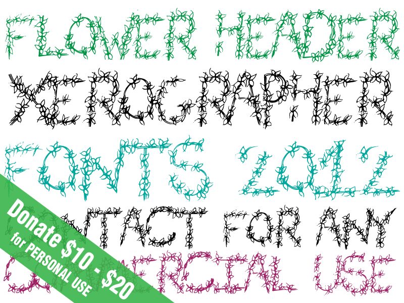 FlowerHeader Font