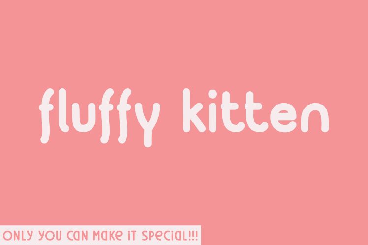 Fluffy Kitten Czcionka