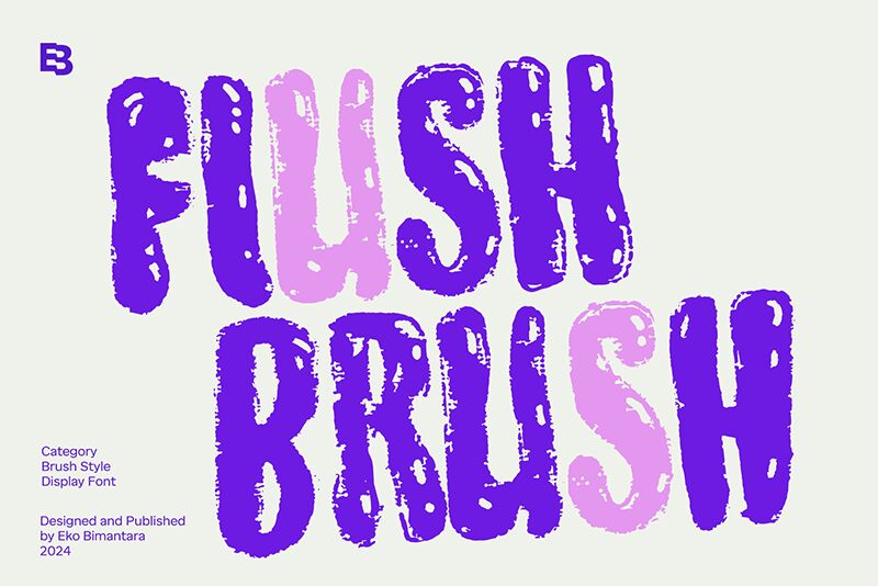 Flush Brush — Prezentace písma