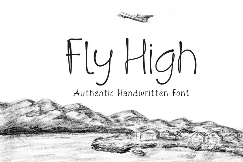 Fly High Schriftart