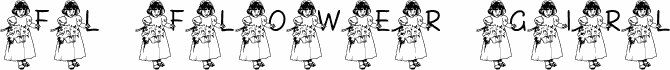 Preview of the FL Flower Girl font