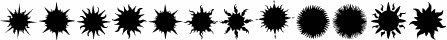 Flaming Stars & Splatters