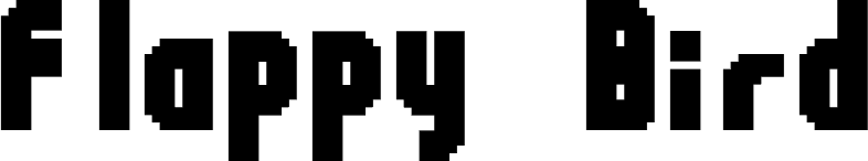 Flappy Bird Regular font