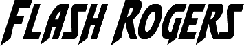 Náhled písma Flash Rogers Condensed Italic