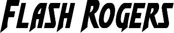 Náhled písma Flash Rogers Condensed