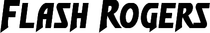 Náhled písma Flash Rogers Half-Italic