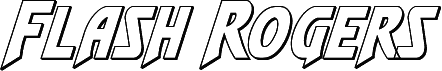 Náhled písma Flash Rogers Outline Italic