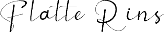 Flatte Rins písmo