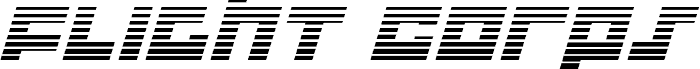 Flight Corps Gradient Italic