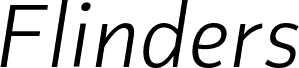 Flinders Trial Light Italic