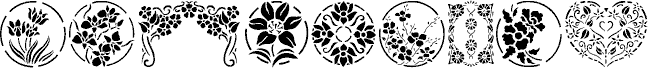Floral Stencil Design
