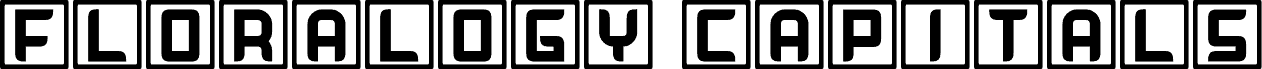Preview of the Floralogy Capitals Flat Regular font