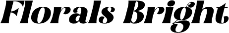 Florals Bright Italic