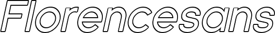 Florencesans Outline Italic