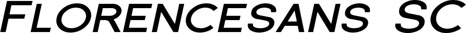 Florencesans SC Exp Bold Italic