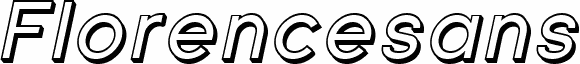 Florencesans Shaded Italic