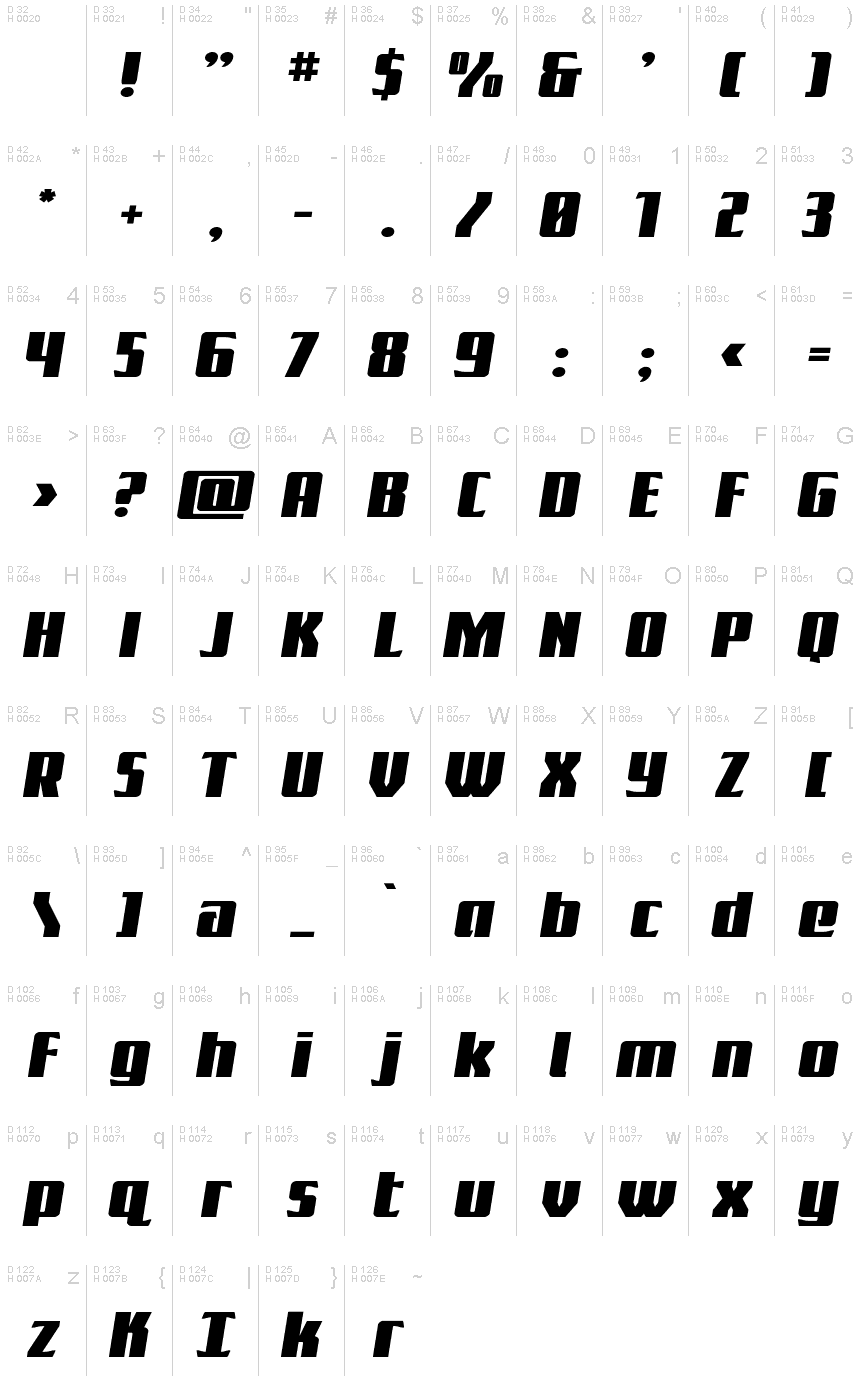 Flight Legion SemiStraight Exp font