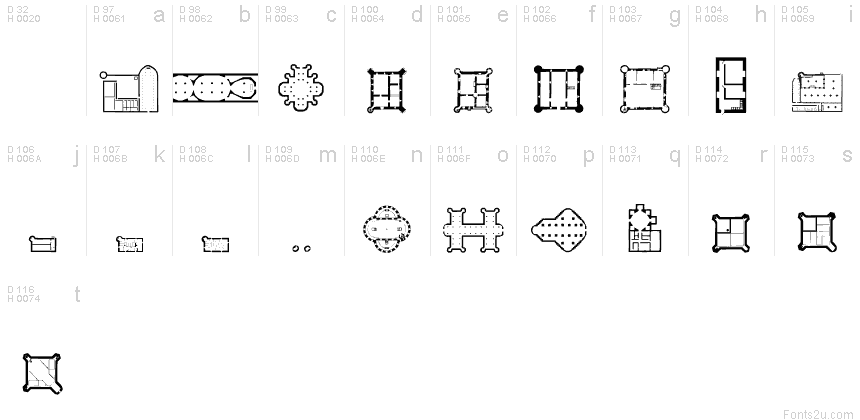 Floorplans Demo font | Fonts2u.com