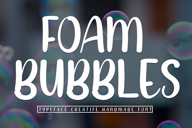 Foam Bubbles Schriftart