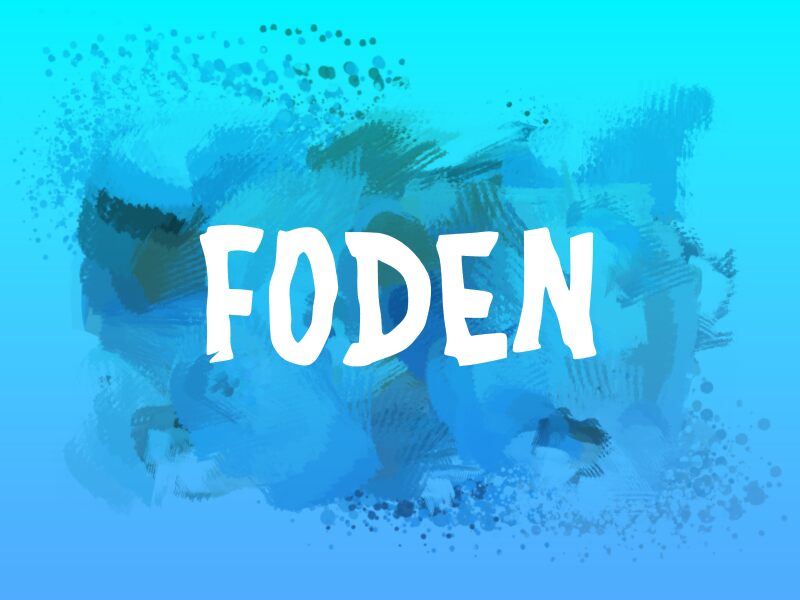 f Foden Czcionka