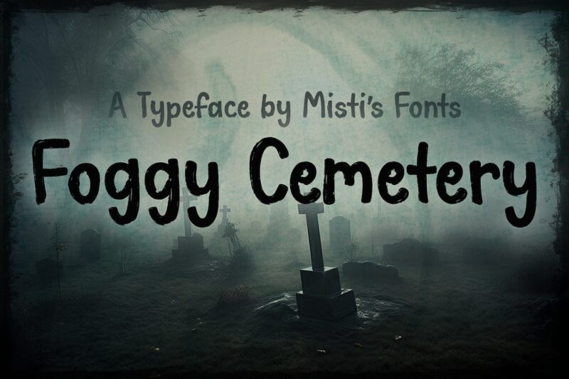 Foggy Cemetery Schriftart