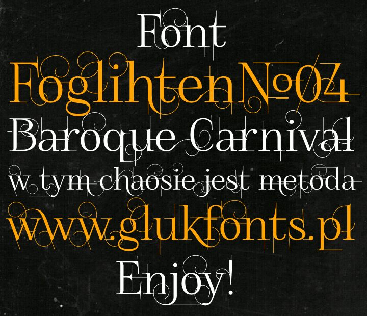 FoglihtenNo04 Schriftart