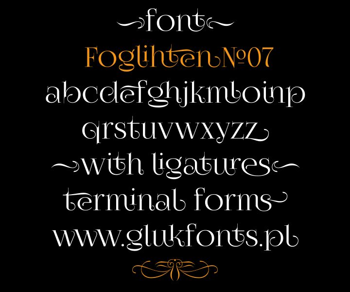 FoglihtenNo07 Schriftart