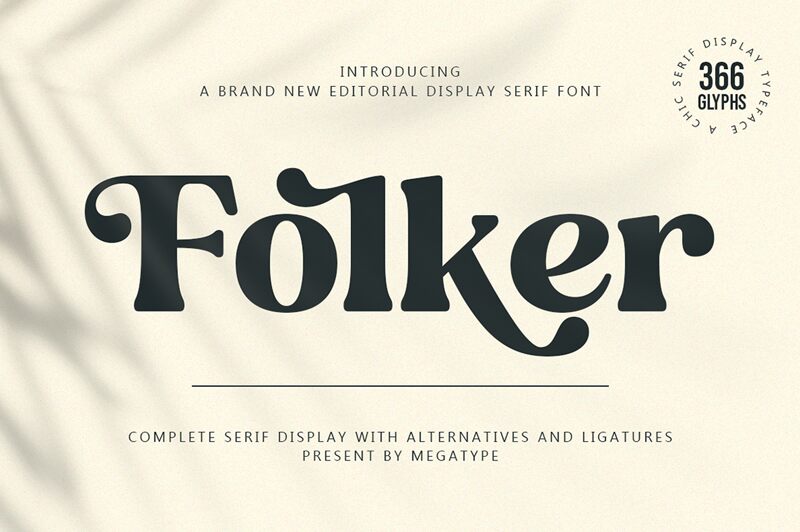 Folker Regular — عرض الخط