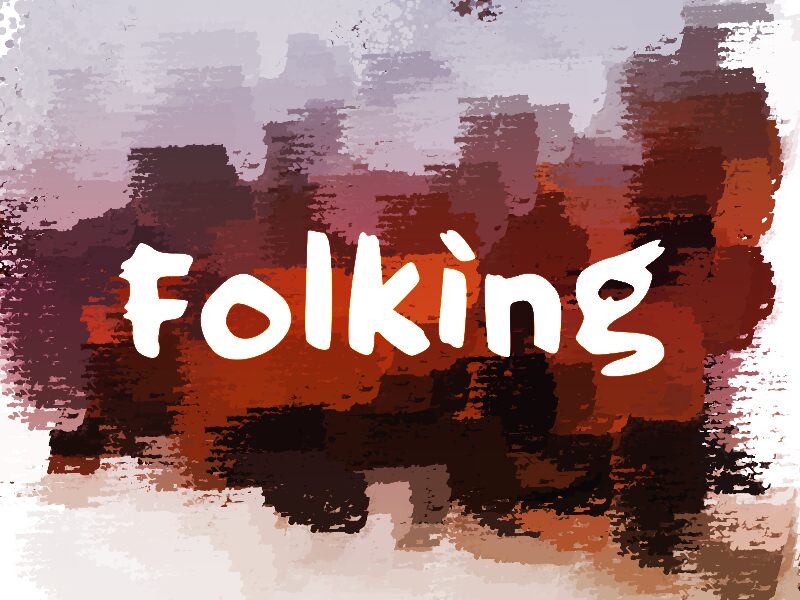 f Folking Schriftart