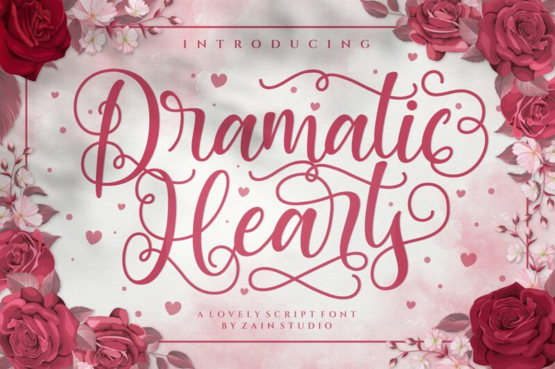 Dramatic Hearts Font