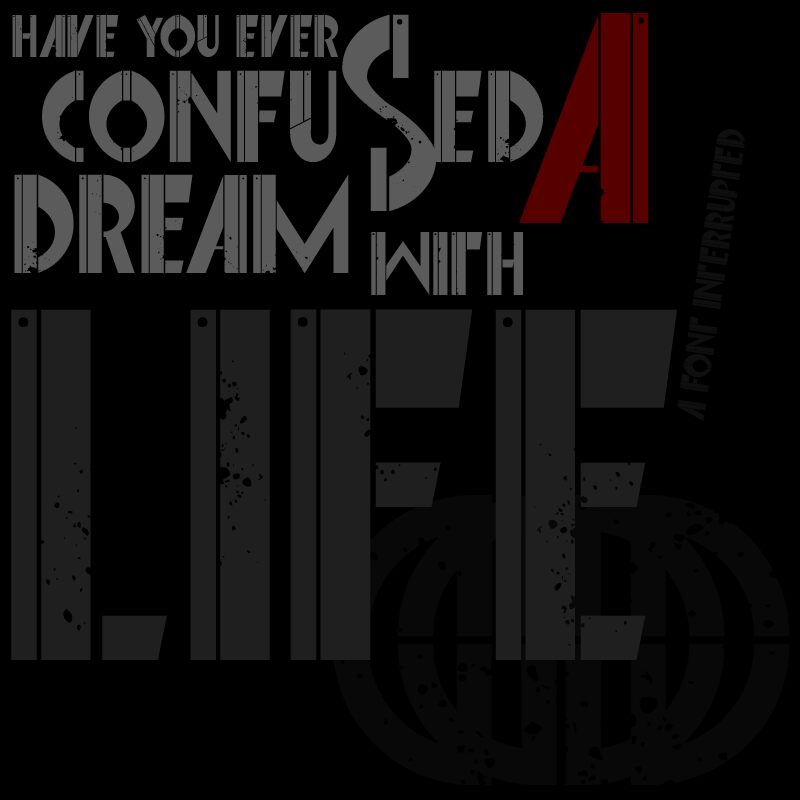 Font Interrupted Schriftart