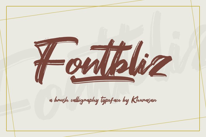 Fontbliz Schriftart