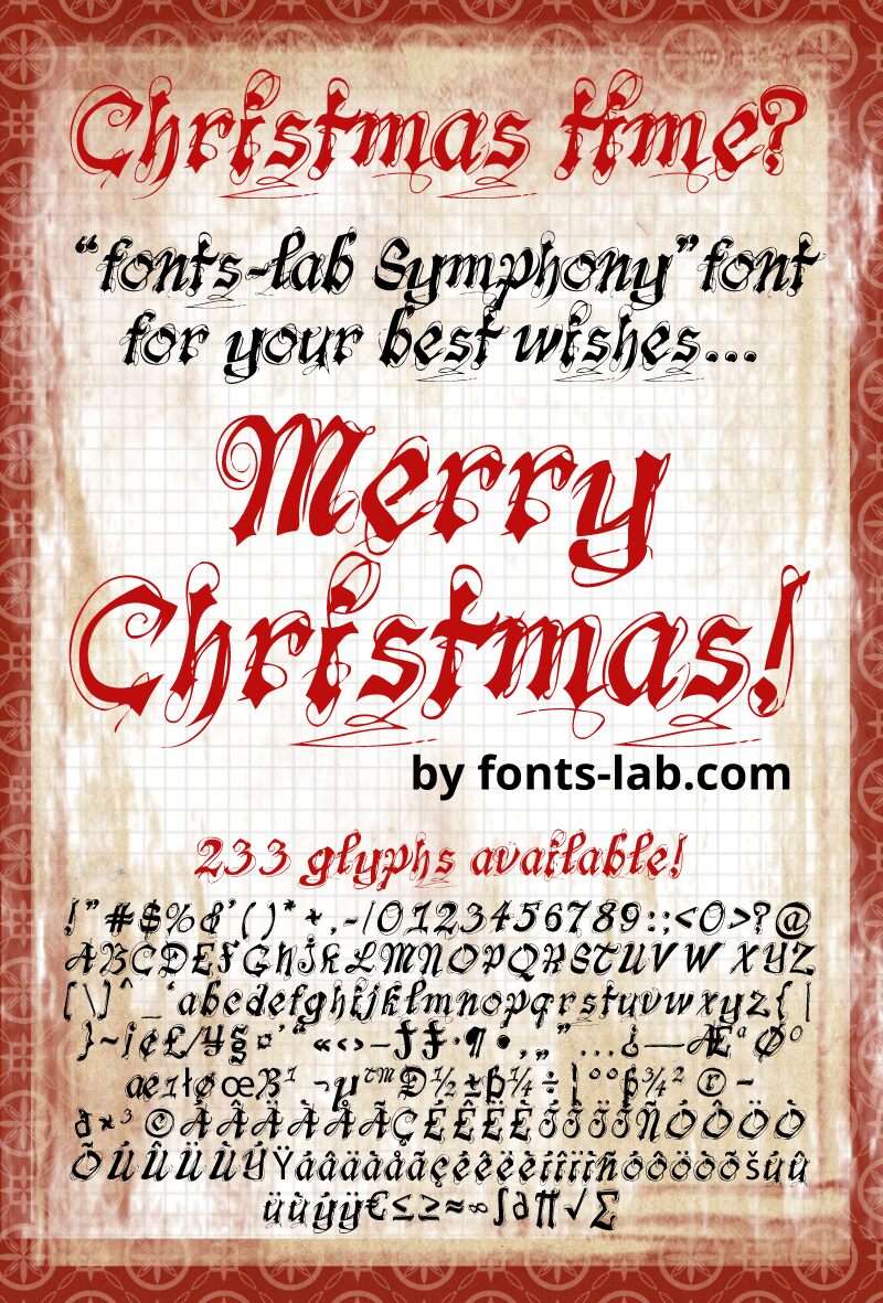 fonts-lab Symphony_demo Carattere